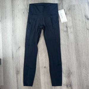 Black Lululemon Fast and free HR 25” tights